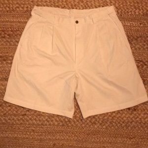 White haggar shorts